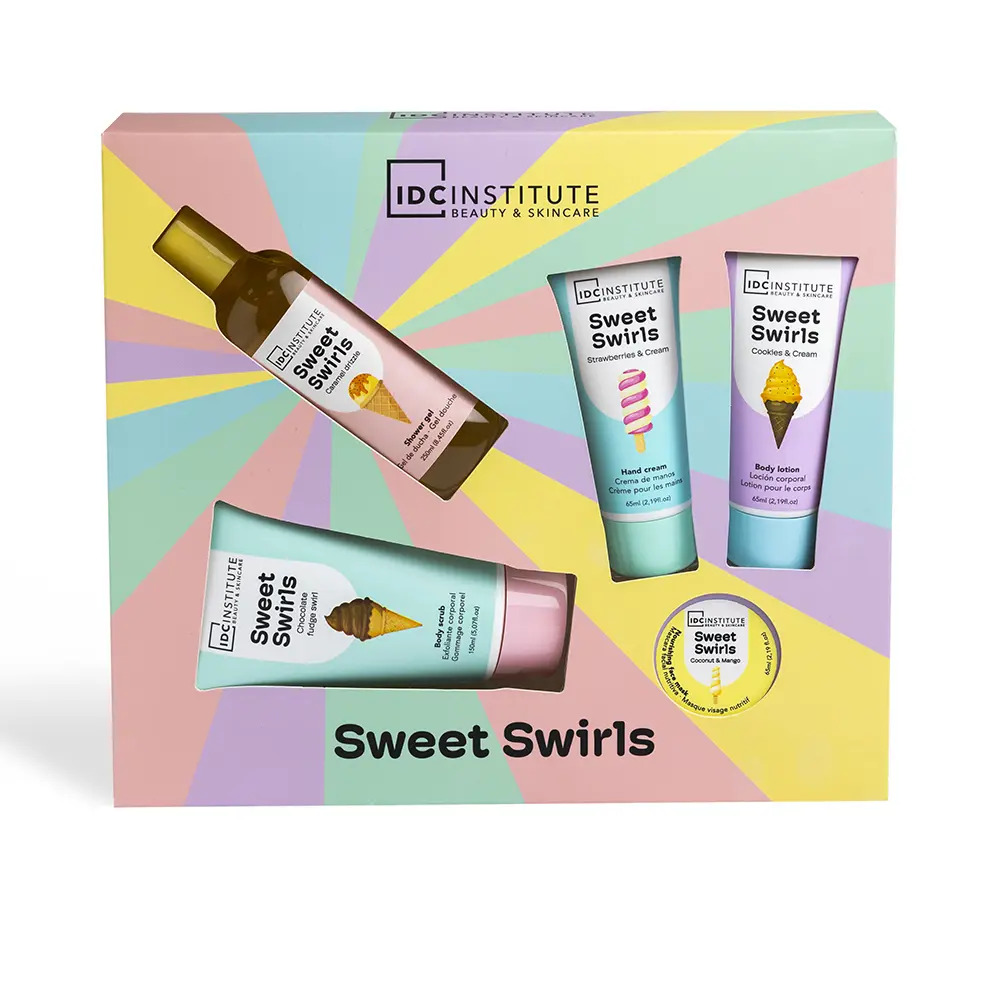  Set îngrijire pentru față și corp IDC Institute Sweet Swirls Gift Set Piece 5pcs